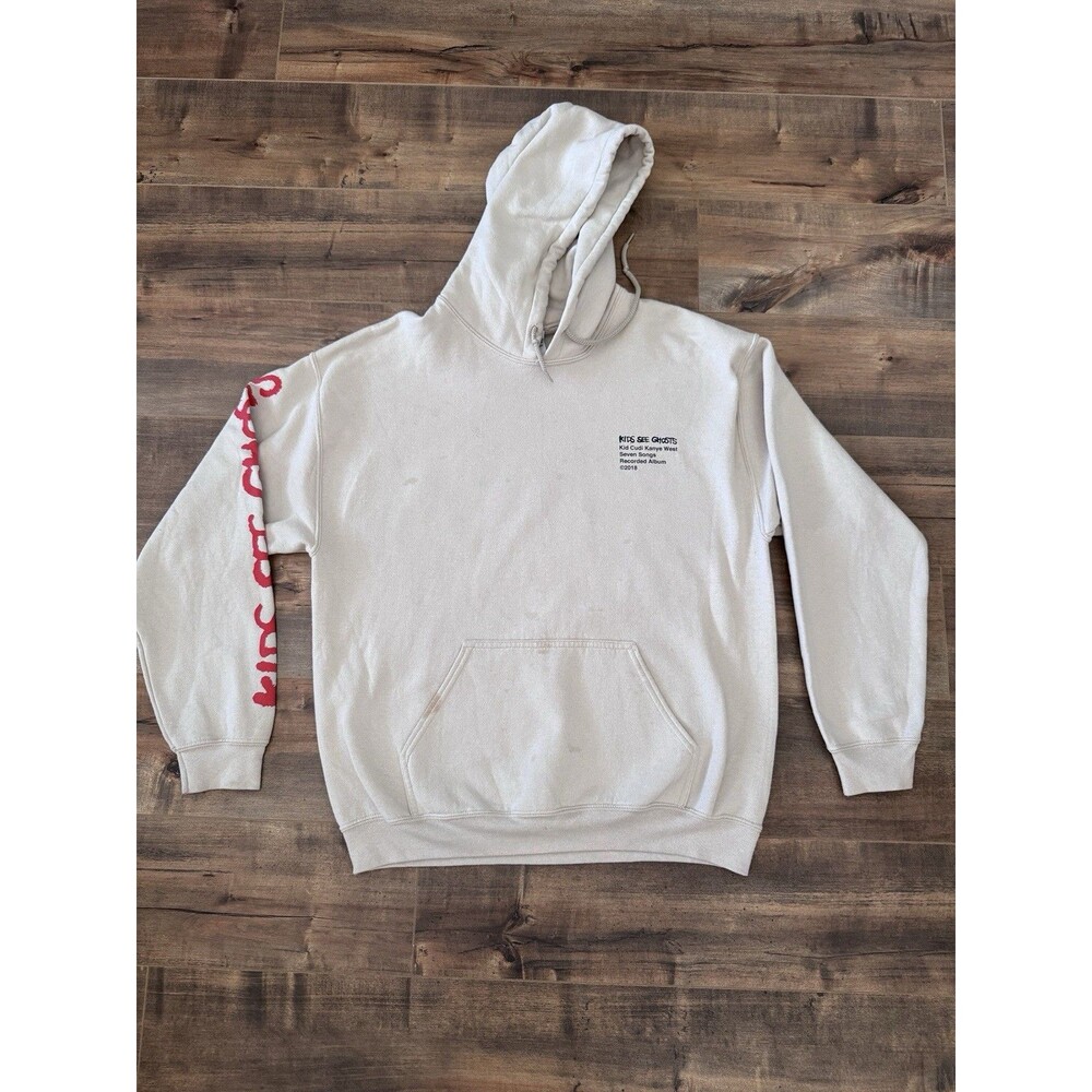 Kanye West Kid Cudi Kids See Ghosts Hoodie Sweatshirt Pullover Mens LARGE *READ*